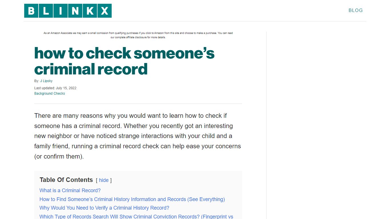 how to check someone’s criminal record - blinkx.com